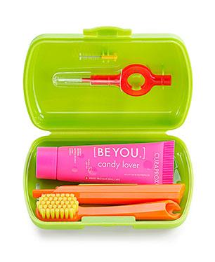 Travel set BE YOU in light green box